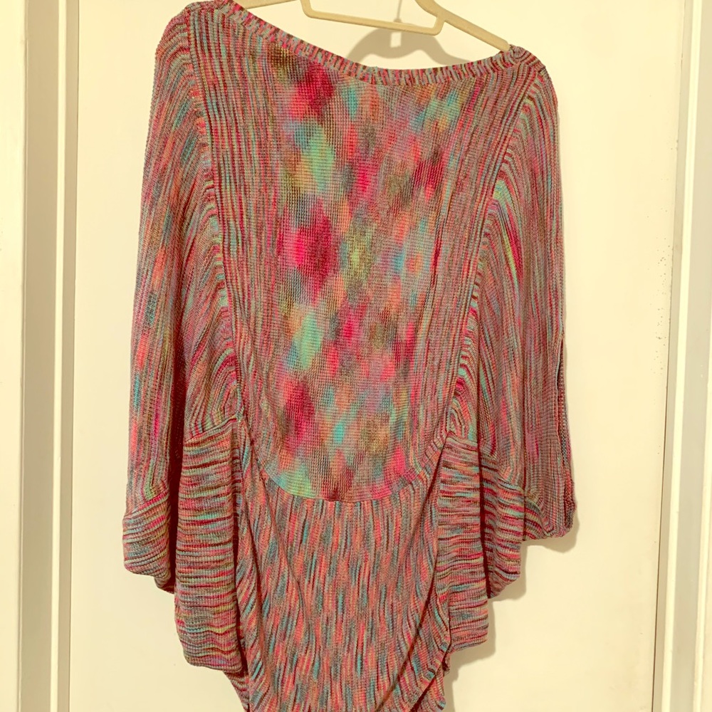 Space dye bamboo sweater